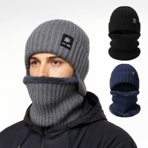 겨울 방한 기모 니트비니 목토시 세트