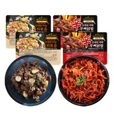 신내린 직화 무뼈닭발 2팩 마늘 근위볶음 2팩
