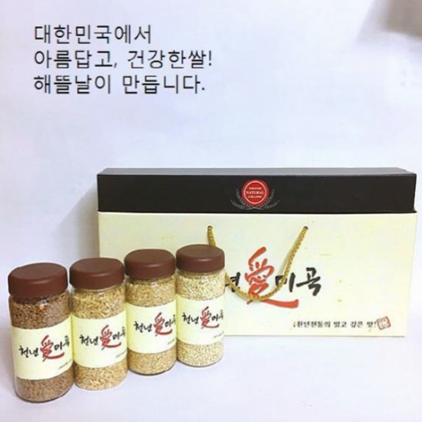 [해뜰날] 천년애미곡 2호 선물세트 렌틸콩,귀리,현미,찰보리, 각300g