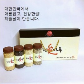 [해뜰날] 천년애미곡 3호 선물세트 현미,찰흑미,찰보리,검정보리, 각300g