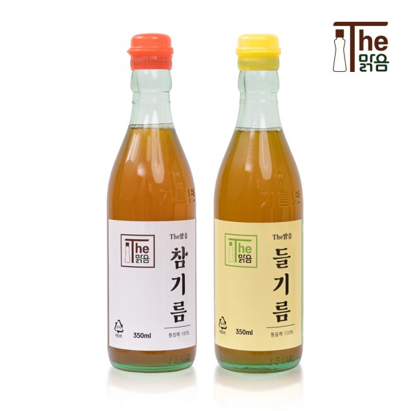 더맑음 들기름, 참기름 350ml 1+1