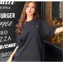 아미 스몰로고하트 남녀공용 반팔티셔츠 (QR인증)