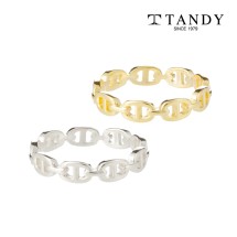 [TANDY] 탠디 시그니쳐 실버925 링 반지 우정링 커플링 TDR202 골드