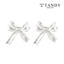 [TANDY] 탠디 실버925 리본 귀걸이 TDE302
