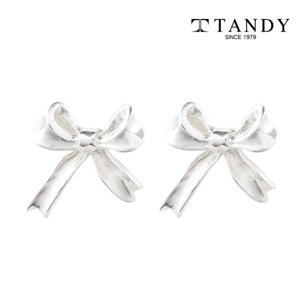 [TANDY] 탠디 실버925 리본 귀걸이 TDE302