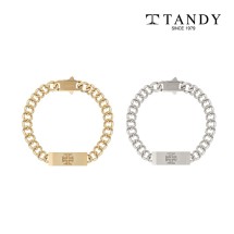 [TANDY] 탠디 시그니쳐 팬던트 링크체인 팔찌 TDB504S 골드