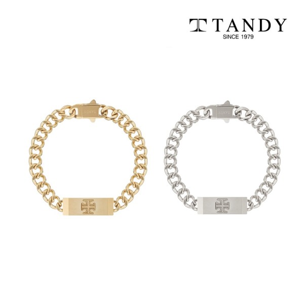 [TANDY] 탠디 시그니쳐 팬던트 링크체인 팔찌 TDB504S 골드