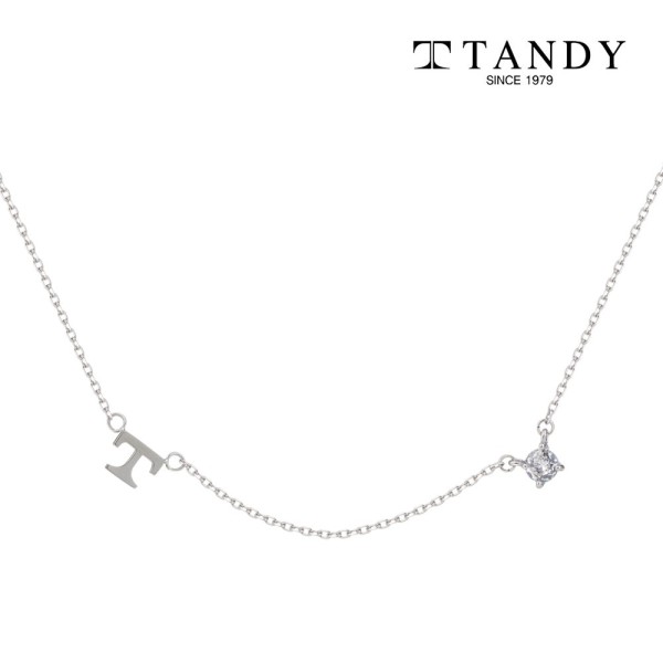 [TANDY] 탠디 T이니셜 지르코니아 펜던트 목걸이 TDN607S