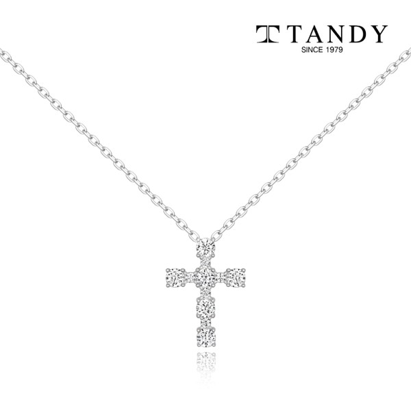 [TANDY] 탠디 실버925 지르코니아 십자가 목걸이 네크리스 TDN614