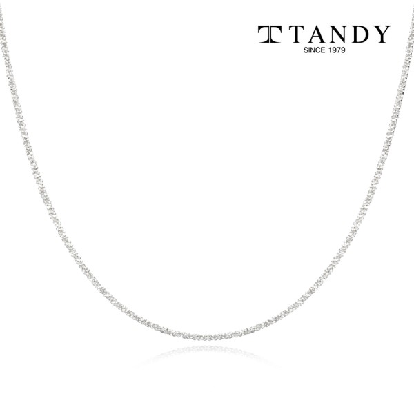 [TANDY] 탠디 실버925 여성용 마르게리타 눈꽃컷팅체인 목걸이 네크리스 TDN615