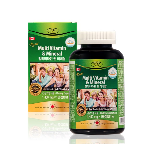 [에버그린] 멀티비타민앤미네랄 (6개월분) 1,450mg x 180정