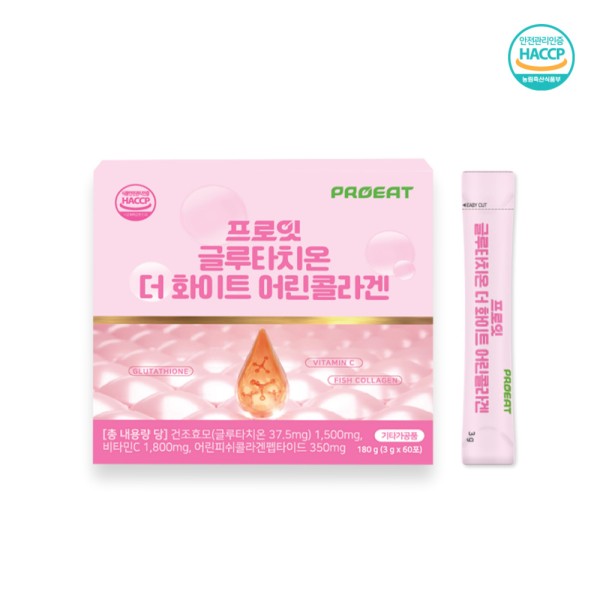 [프로잇] 글루타치온 더 화이트 어린콜라겐 3g X 60포
