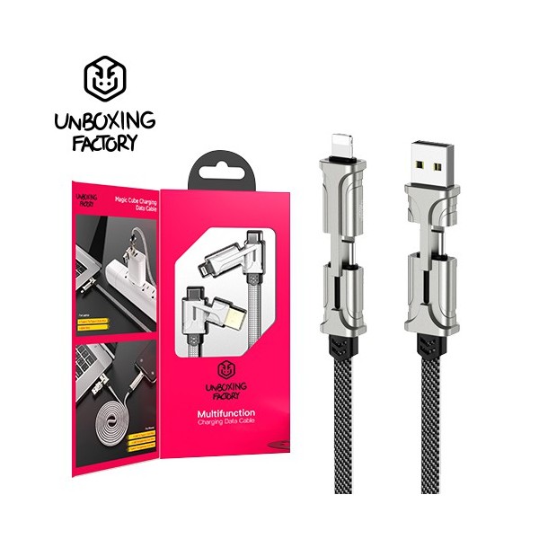 [언박싱팩토리] 4 in 1 멀티 PD 고속충전 케이블