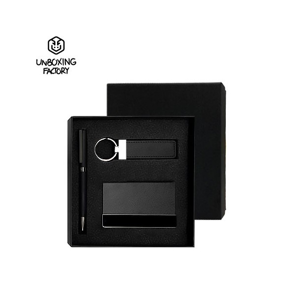 [언박싱팩토리] 명함케이스&키링&볼펜 선물세트
