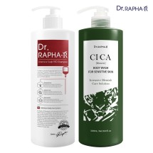 [닥터라파알] 레드 탈모 샴푸 1L + 시카 케어 바디 워시 1L 부드러운 모발 깔끔한 세정력