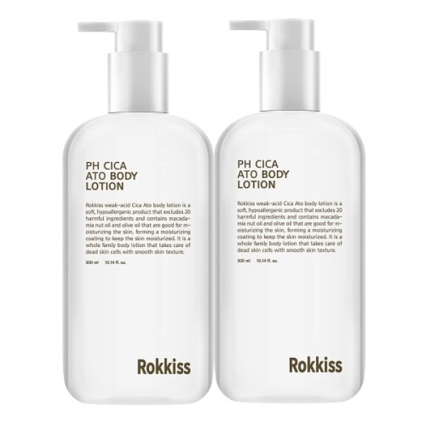 [록키스] 약산성 시카 아토 바디로션 300ml, 2개