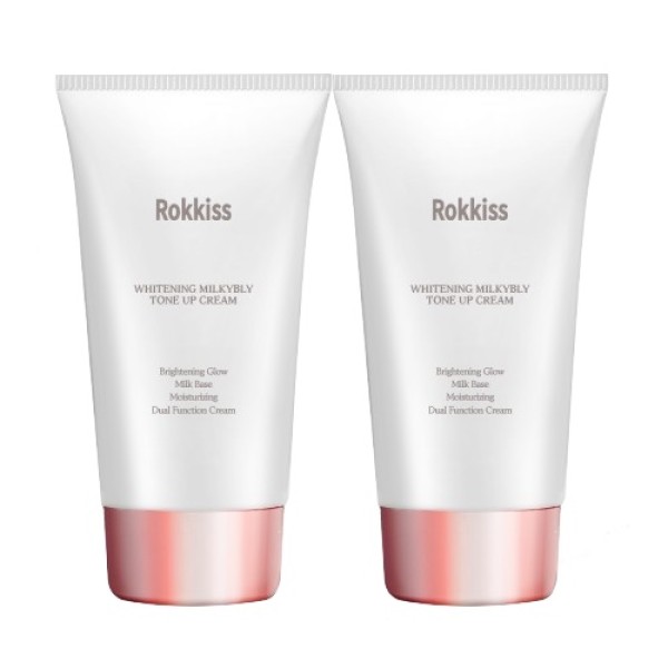 [록키스] 화이트닝 밀키블리 톤업크림 50ml, 2개