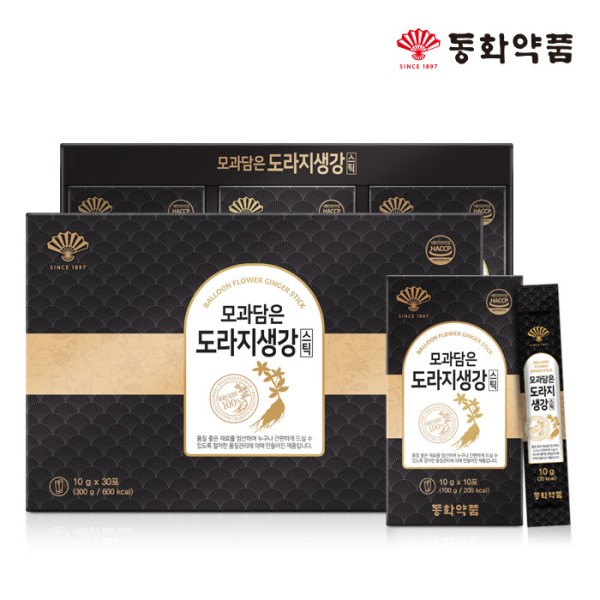 [동화약품] 모과담은 도라지생강스틱 10g X 30포 [쇼핑백 포함]