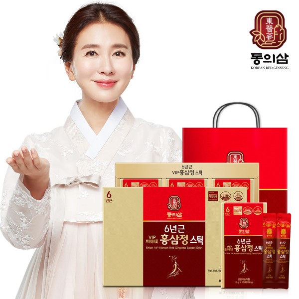 [동의삼] 6년근 VIP 홍삼정스틱 10g X 30포 [쇼핑백 포함]