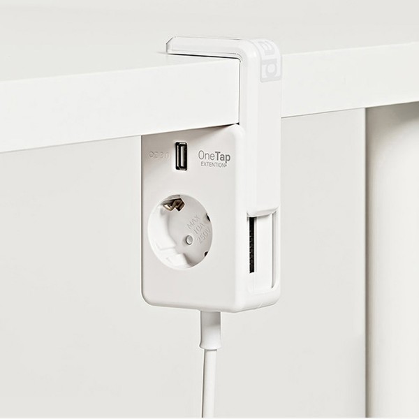 원탭 테이블에 걸어쓰는 충전기 USB 고속충전 멀티탭 1.5M