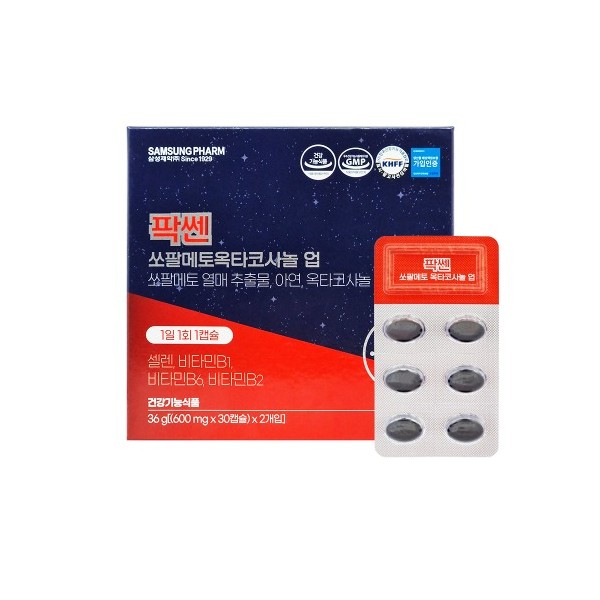 팍쎈쏘팔메토옥타코사놀업 600mg x 60캡슐