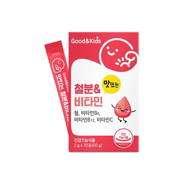 내츄럴플러스 굿앤키즈 맛있는 철분&비타민 30포