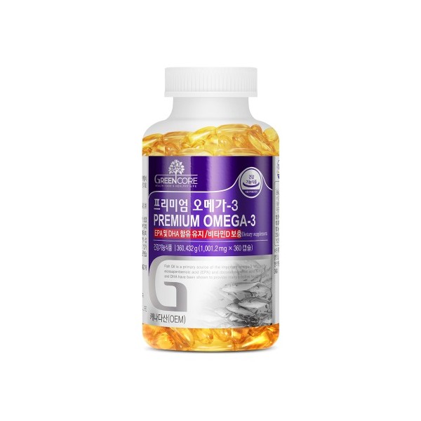 그린코어 프리미엄 오메가3 360캡슐