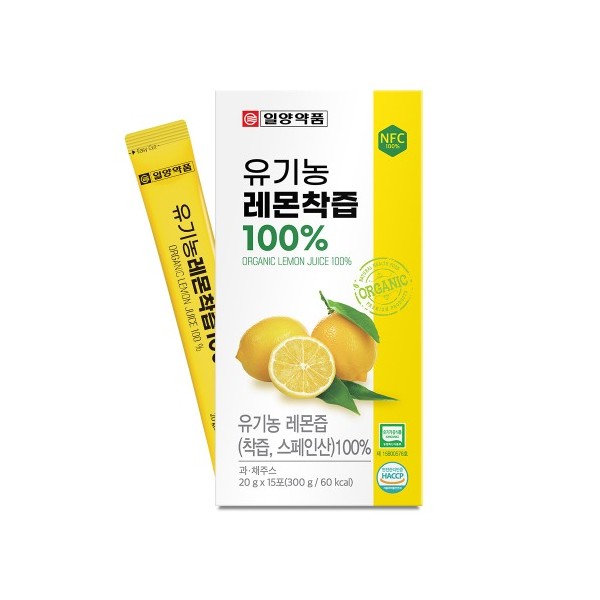 일양약품 유기농 레몬착즙 100% 15포