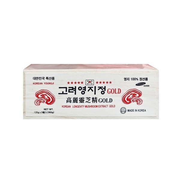 한국홍삼바이오 - 고려영지정골드 120g x 3개입 흰색목함