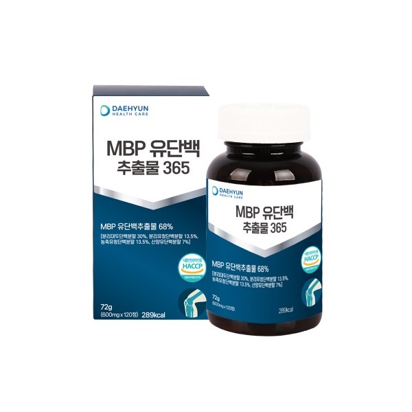 대현헬스케어 MBP유단백추출물 365 120정