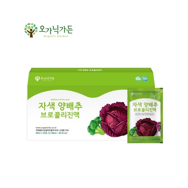 오가닉가든 자색양배추 브로콜리진액 30포 캐리어타입