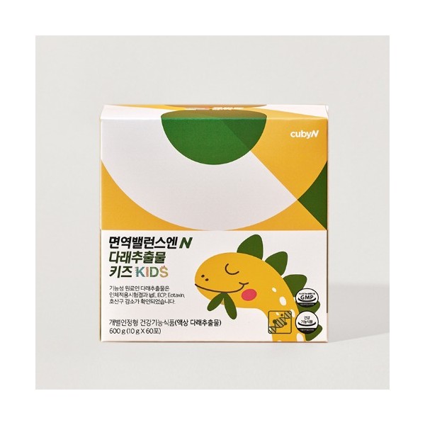 큐비앤 면역밸런스엔 다래추출물 키즈 60포