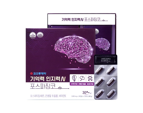코오롱제약 기억력 인지력 N 포스파징코 1000mg x 60캡슐