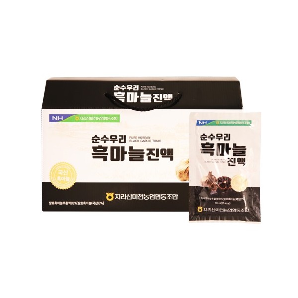 마천농협 순수우리 흑마늘진액 70ml x 30포 캐리어타입