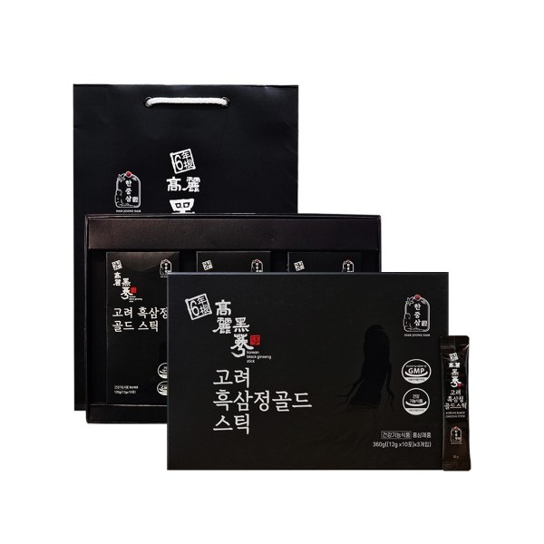 한중삼 고려 흑삼정 골드스틱 30포