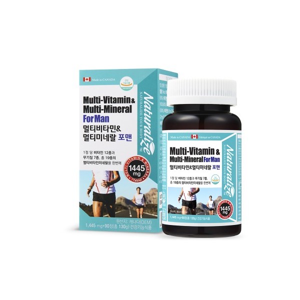 네추럴라이즈 - 멀티비타민&멀티미네랄 포맨 1445mg x 90정