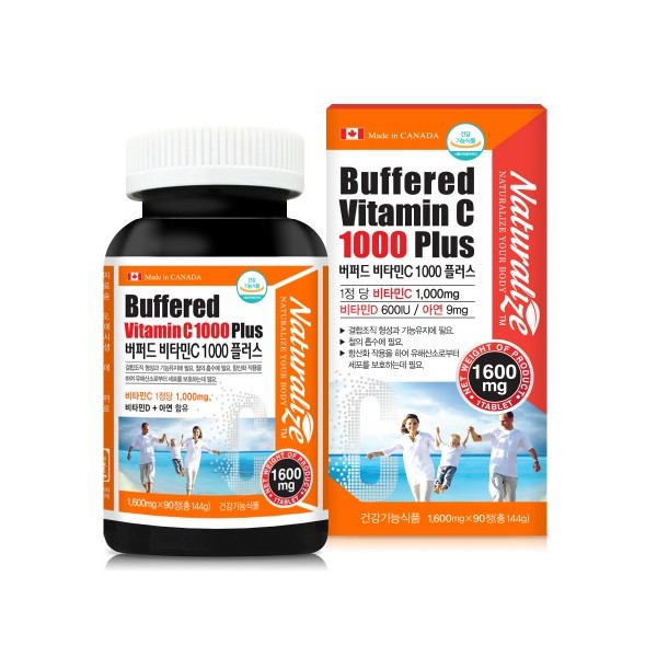 네추럴라이즈 - 버퍼드 비타민C 1000 플러스 1600mg x 90정