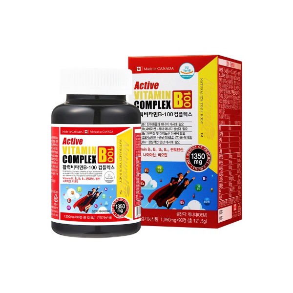 네추럴라이즈 - 활력비타민B100 컴플렉스 1350mg x 90정