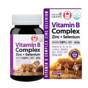 네이처그랜드 비타민B 컴플렉스 아연+셀레늄 90정