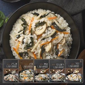 국내산나물 5종 맛보기 곤드레 산채 취나물 무시래기 뽕잎 가지 나물밥 건나물 비빔밥